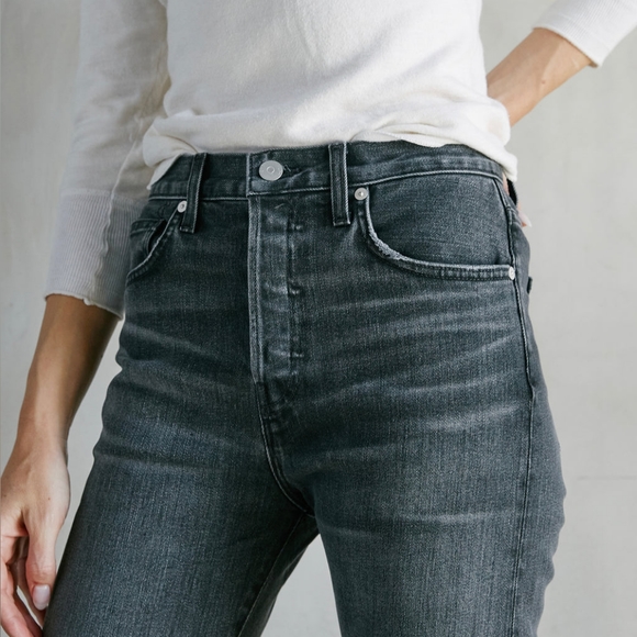 Do Not Purchase! CQY Icon High-Rise Straight Leg Jeans In Tranquil - Picture 5 of 5